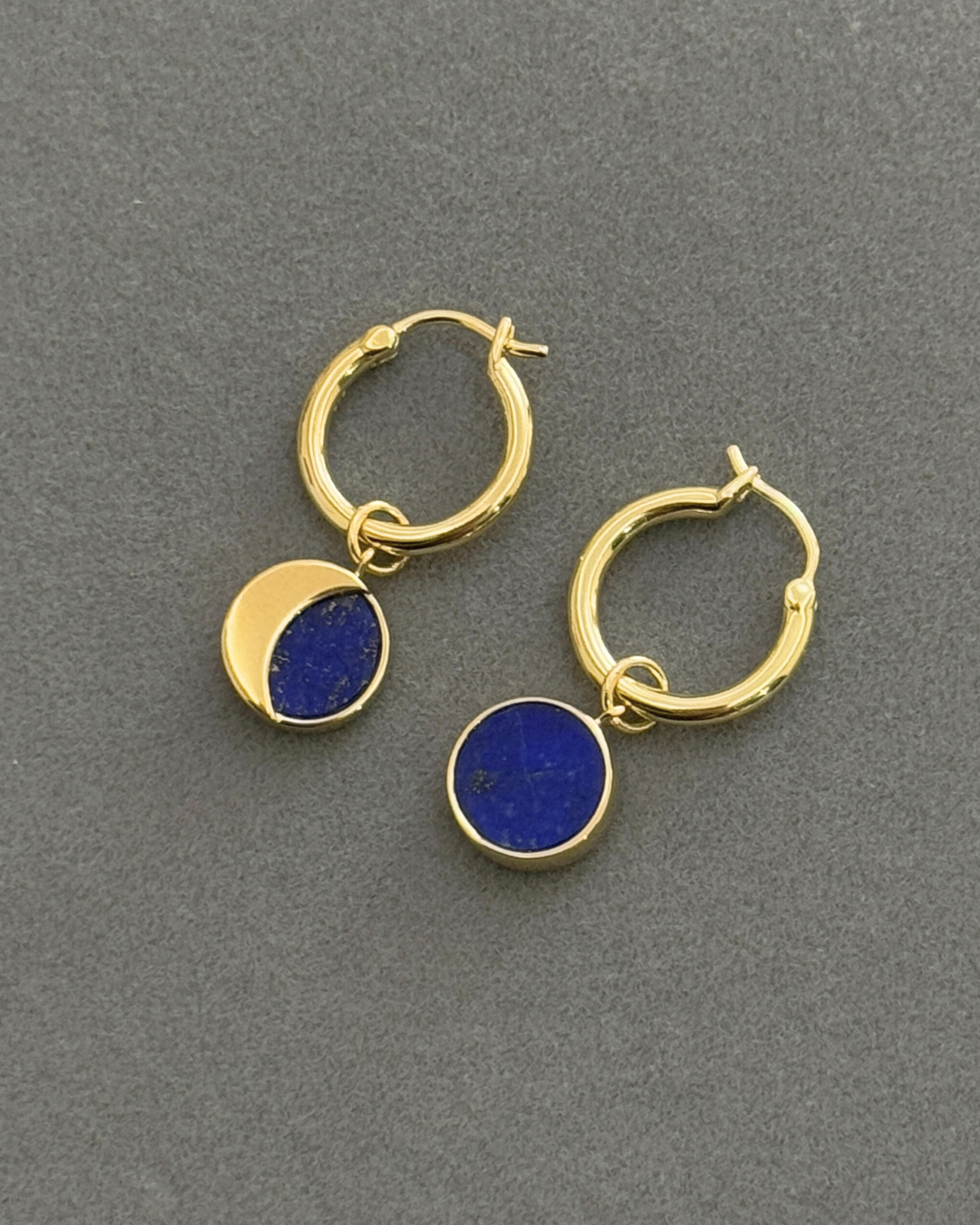 Night Sky Earrings with Lapis Lazuli