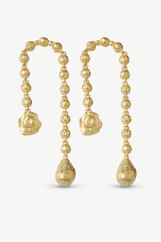 Arch Dates Texture Earrings