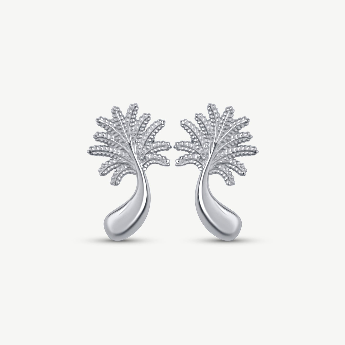 Little Palm Tree Studs - Silver