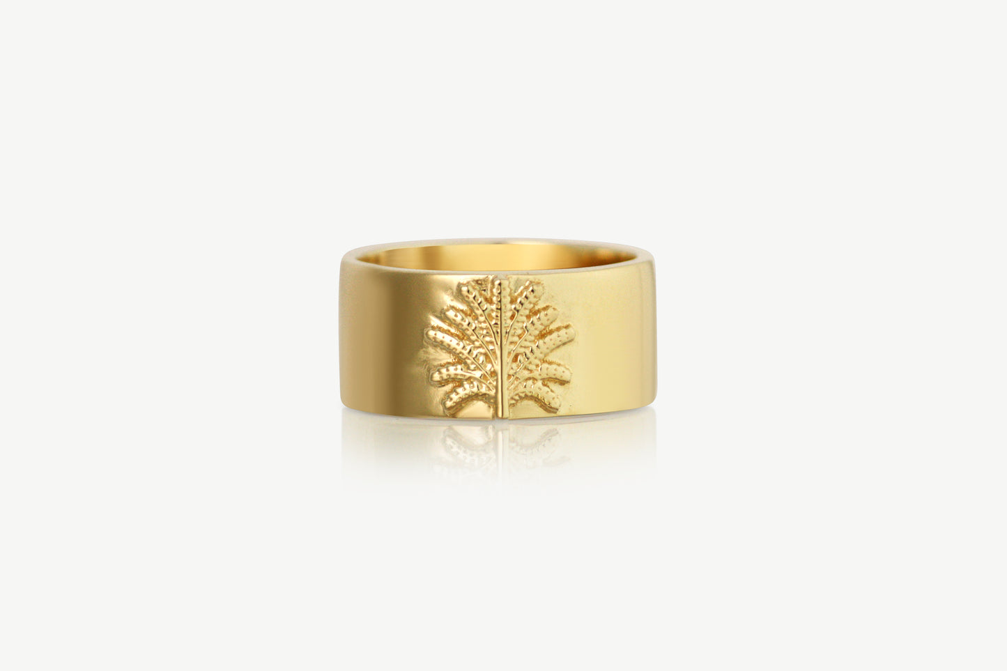Date Palm Tree Band Ring