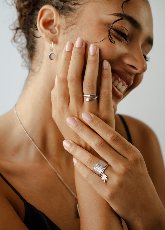 Swirl Ring in Silver