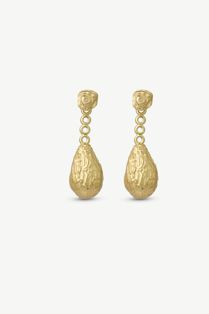 Dates Texture Ear Jacket Earrings