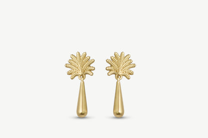 Palm Tree Earrings - Gold