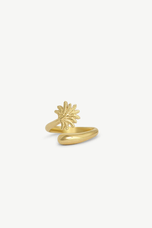 Palm Tree Swirl Ring