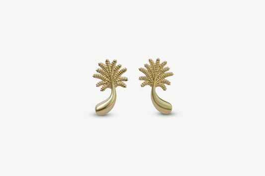 Little Palm Tree Studs - Gold