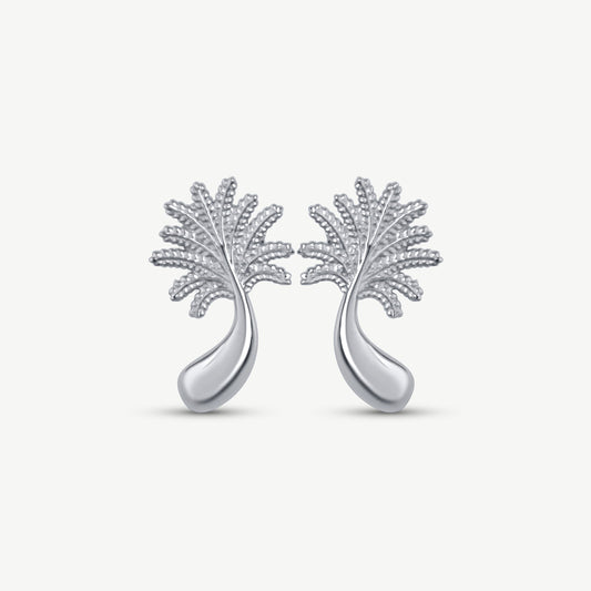 Little Palm Tree Studs - Silver