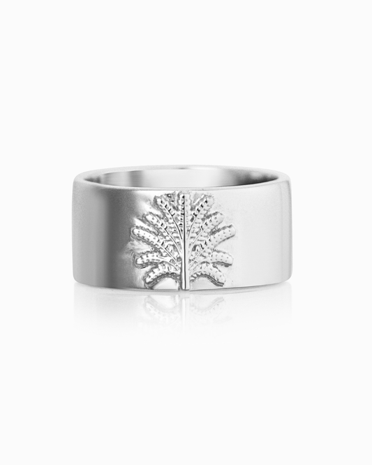 Date Palm Tree Band Ring