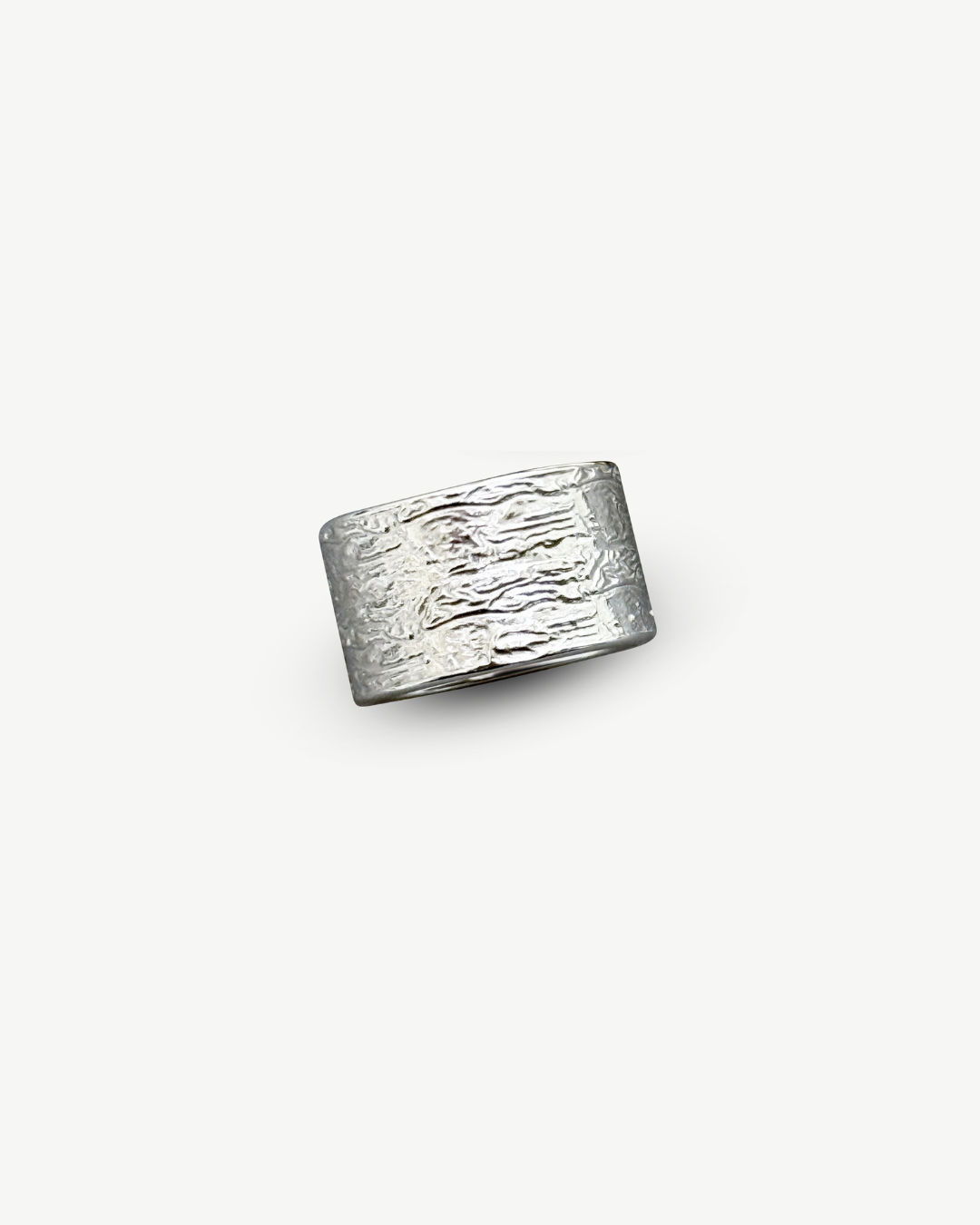 Dates Texture Ring - Silver