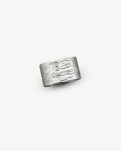 Dates Texture Ring - Silver